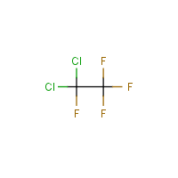 1,1-Dichloro-1,2,2,2-tetrafluoroethane formula graphical representation