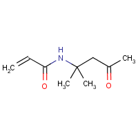 Diacetone acrylamide formula graphical representation