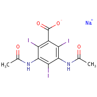 Diatrizoate sodium formula graphical representation