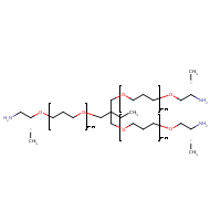 Trimethylolpropane poly(oxypropylene)triamine formula graphical representation