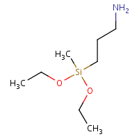 3-(Diethoxymethylsilyl)propylamine formula graphical representation
