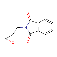N-(2,3-Epoxypropyl)phthalimide formula graphical representation