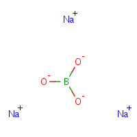 Boric acid, sodium salt formula graphical representation