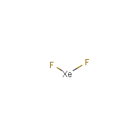 Xenon difluoride formula graphical representation
