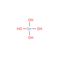 Tin hydroxide formula graphical representation