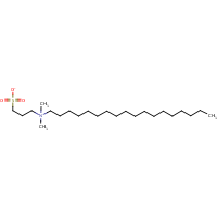 N-Octadecyl-N,N-dimethyl-3-ammonio-1-propanesulfonate formula graphical representation