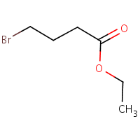 Ethyl 4-bromobutyrate formula graphical representation