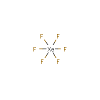Xenon hexafluoride formula graphical representation
