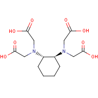 1,2-Cyclohexylenedinitrilotetraacetic acid, trans- formula graphical representation