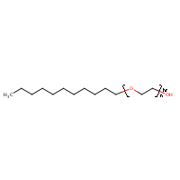 Polyethylene glycol (5) undecyl ether formula graphical representation