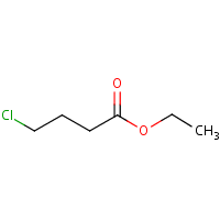 Ethyl 4-chlorobutyrate formula graphical representation