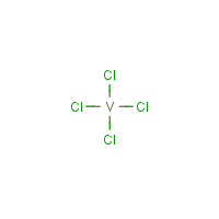 Vanadium tetrachloride formula graphical representation