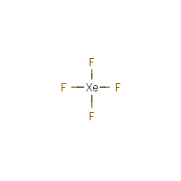 Xenon tetrafluoride formula graphical representation
