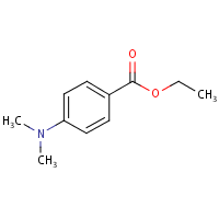 Ethyl 4-dimethylaminobenzoate formula graphical representation