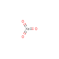 Xenon trioxide formula graphical representation