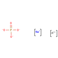 Sodium aluminum phosphate formula graphical representation
