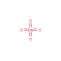 Osmium tetroxide formula graphical representation