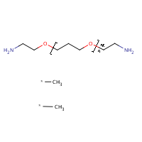 Diaminopolypropylene glycol formula graphical representation