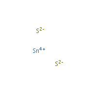 Stannic sulfide formula graphical representation