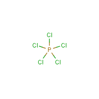 Phosphorus pentachloride formula graphical representation