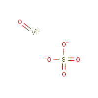 Vanadyl sulfate formula graphical representation