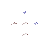Zinc nitride formula graphical representation