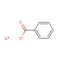 Lithium benzoate formula graphical representation