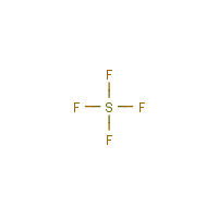 Sulfur tetrafluoride formula graphical representation
