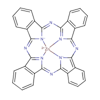 Zinc phthalocyanine formula graphical representation