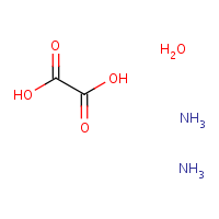 Ammonium oxalate monohydrate formula graphical representation