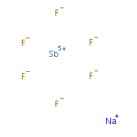 Sodium hexafluoroantimonate formula graphical representation