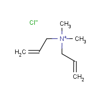 Diallyldimethylammonium chloride formula graphical representation