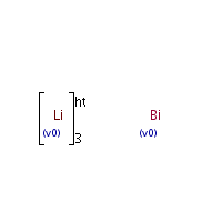 Lithium bismuthide formula graphical representation