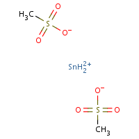 Tin(II) methanesulfonate formula graphical representation