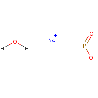 Sodium hypophosphite monohydrate formula graphical representation