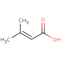 3-Methylcrotonic acid formula graphical representation