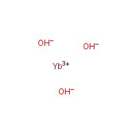 Ytterbium hydroxide formula graphical representation