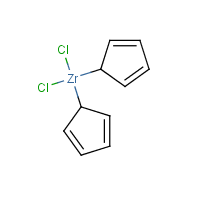 Zirconocene dichloride formula graphical representation