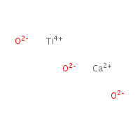 Calcium titanate formula graphical representation