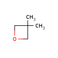 3,3-Dimethyloxetane formula graphical representation