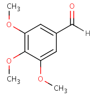 3,4,5-Trimethoxybenzaldehyde formula graphical representation
