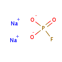 Sodium monofluorophosphate formula graphical representation