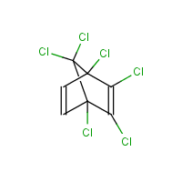 1,2,3,4,7,7-Hexachloronorbornadiene formula graphical representation