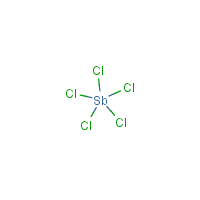 Antimony pentachloride formula graphical representation