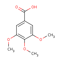 3,4,5-Trimethoxybenzoic acid formula graphical representation