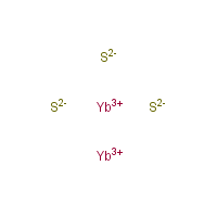 Ytterbium sulfide formula graphical representation