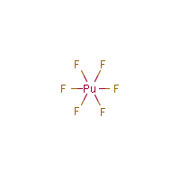 Plutonium hexafluoride formula graphical representation