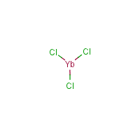 Ytterbium chloride formula graphical representation