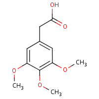 3,4,5-Trimethoxyphenylacetic acid formula graphical representation