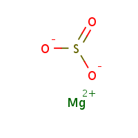 Magnesium sulfite formula graphical representation